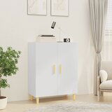 The Living Store Komoda visok sijaj bela 70x34x90 cm konstruiran les - Komoda, (21662654) | Shoptok.si