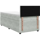  Boxspring krevet s madracem Svjetlosiva 80 x 200 cm Baršun | shoptok.hr