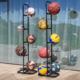 Kondela Stojalo za žoge, črna, kovina, LOBY | Shoptok.si
