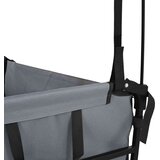  Zložljiv ročni voziček Siva 105 x 56,5 x 116 cm Oxford tkanina | Shoptok.si
