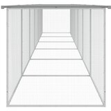  Kavez za kokoši s krovom svjetlosivi 603x98x90 cm čelični | Eponuda.com