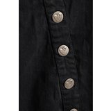 Fenzy Plus Size Traper Suknja S Gumbima, Crna | shoptok.hr