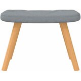  Stolica za ljuljanje s osloncem za noge svjetlosiva od tkanine | shoptok.hr