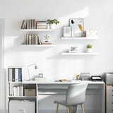  Plutajuće zidne police 4 kom sjajne bijele 80x23,5x3,8 cm MDF | shoptok.hr