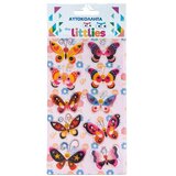 Luna The Littlies: Set nalepk 3D z vzorcem metuljev, velikosti 10x22 cm. | Shoptok.si
