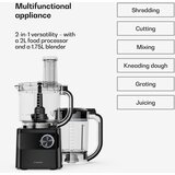Klarstein Velaire kuhinjski robot s mikserom, gnječenje, tučenje i cijeđenje, 1200W, 2l kuhinjski robot/1,75l mikser | shoptok.hr
