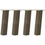 Noge za klub stolić 4 kom. Prirodni čelik 42 cm Čelik | shoptok.hr