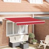  Skrovita tenda Crvena i bijela 350x200 cm 350 x 200 cm | shoptok.hr
