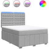  Krevet box spring s madracem svjetlosiva 160x200 cm tkanina | shoptok.hr