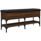  Klupa za cipele smeđa boja hrasta 102x32x45cm konstruirano drvo | shoptok.hr