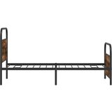 vidaXL Okvir kreveta bez madraca dimljena boja hrasta 100x200cm drveni | shoptok.hr