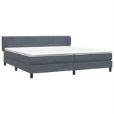 Box Spring krevet s madracima tamno sivi 180x210 cm baršun | shoptok.hr
