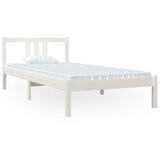 The Living Store Posteljni okvir bel iz trdnega lesa 90x200 cm - Posteljni Okvir, (21528294) | Shoptok.si