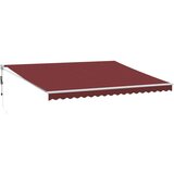 vidaXL Tenda na automatsko uvlačenje bordo 450 x 300 cm cijene