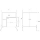 Hanah home noćni ormarić Hazal | ePonuda.com