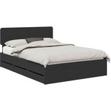 vidaXL konstrukcija postelje črna 140 x 200 cm inženirsko leseno, (5000113606) | Shoptok.si