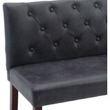  Klupa od umjetne brušene kože 148,5 cm siva | shoptok.hr