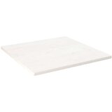 Ploča za stol bijela 80x80x2,5 cm masivna borovina četvrtasta | shoptok.hr