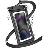 AVIZAR Vodoodporna torbica za telefon 7.2" IPX8 30m z zaslonom na dotik in trakom, Prozorno črna, (5000189231) | Shoptok.si