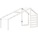  Krevet na kat s krovom bijeli 90 x 190 cm od masivne borovine | shoptok.hr