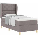  Krevet s opruga kutije Sivo-smeđa 200 x 100 cm tkanina | shoptok.hr