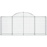  Lučne gabionske košare 6 kom 200x30x80/100 cm pocinčano željezo | shoptok.hr