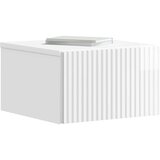  Stenski nočni omarici 2 pcs Bela visok sijaj 33 x 34,5 x 20 cm, (5000209594) | Shoptok.si