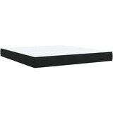 vidaXL Box spring postelja z vzmetnico črna 180x200 cm žamet | Shoptok.si
