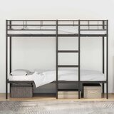  Krevet na kat bez madraca crni 80x200 cm čelik | shoptok.hr