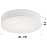  argon 2082 - plafonsko svetlo darling 5x E27/15W/230V, prečnik 60 cm, belo | Eponuda.com