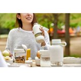Lékué Kremno bela steklena steklenica za vodo za na pot 500 ml To Go Organic – | Shoptok.si