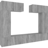  6-dijelni set TV ormarića sivog sonome konstruirano drvo | shoptok.hr