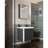 Skye_Decor Set kupatilskog ormarića sa umivaonikom i ogledalom, 2 dela, Antracit Cene