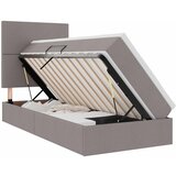 vidaXL Postelja s shranjevanjem Taupe 90 x 200 cm Umjetno usnje, (5000099490) | Shoptok.si