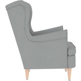  Fotelja svjetlosiva 74x84x100 cm od tkanine | shoptok.hr