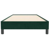 Box Spring krevet bez madracem tamno zeleni 100x220 cm baršun | shoptok.hr