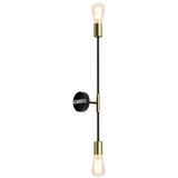  Zidna svetiljka FLAME 2xE27/60W/230V crna/zlatna | Eponuda.com