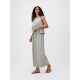 Reserved Široke hlače s modalom - bljedozeleno | shoptok.hr
