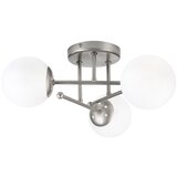  Plafonski luster MALENA 3xE14/5W/230V matni hrom/bela | Eponuda.com