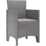  Vrtna stolica 2 pcs Svijetlo siva 53 x 49 x 85 cm Polipropilen | shoptok.hr