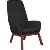 vidaXL Stol za sproščanje črno blago, (20699021) | Shoptok.si