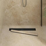Tuš odtok 2-v-1 z 360° sifonom Črna 70 cm Nerjaveče jeklo 304 | Shoptok.si