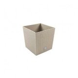 Plastična saksija plastična rato low 40X40X41CM moka sa uloškom pr DRTS400L-7529U