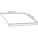 Platno za tendu narančasto-smeđe 3 x 2,5 m | shoptok.hr