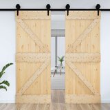  Vrata NARVIK Naravna 95 x 210 cm Masiven borov les, (5000215315) | Shoptok.si