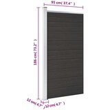 PANEL za ogradu WPC 95 x 186 cm crni | shoptok.hr