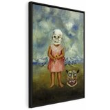  Slika - Frida Kahlo – Girl with Death Mask (She Plays Alone) 60x90 U crnom drvenom okviru | shoptok.hr