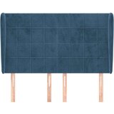  Uzglavlje s ušima tamnoplavo 147x23x118/128 cm baršunasto | shoptok.hr