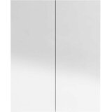  Kupaonski ormarić s ogledalom 60x15x75 cm MDF sjajni crni | shoptok.hr