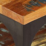  Klubska mizica s polico 100x60x35 cm trden predelan les | Shoptok.si